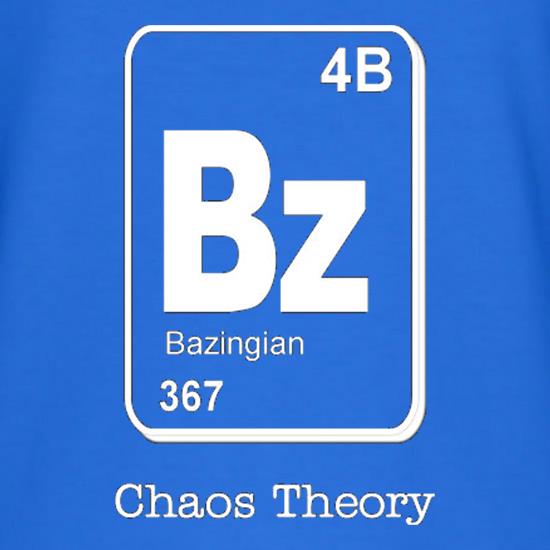 Bazinga Chaos Theory t shirt